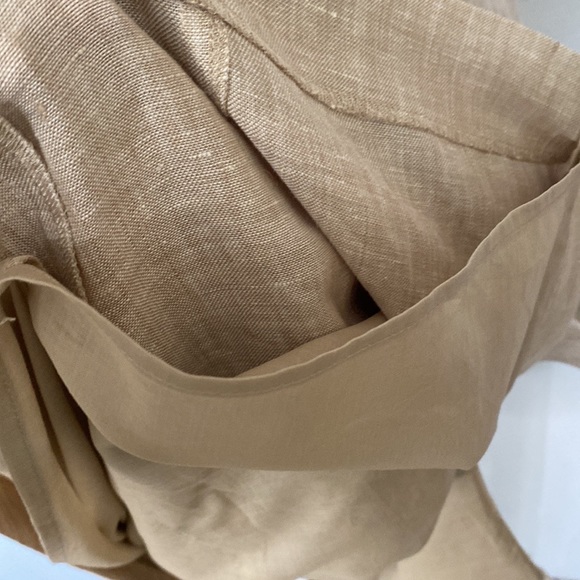 LOFT Women’s 100% Linen, Beaded Neckline Sleeveless Dress Size 8 NWT. - Picture 8 of 10